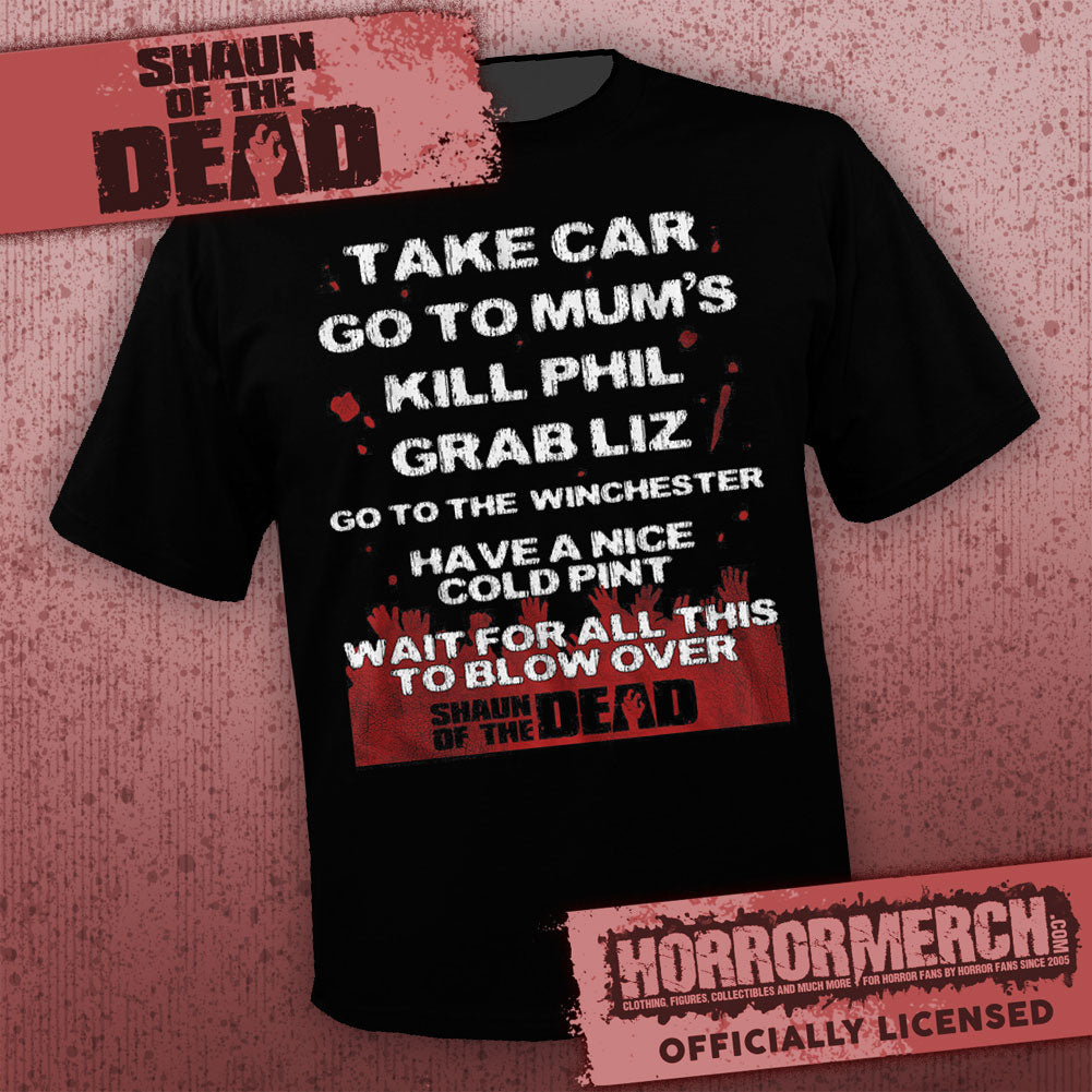 Shaun Of The Dead - The Plan Mens Shirt