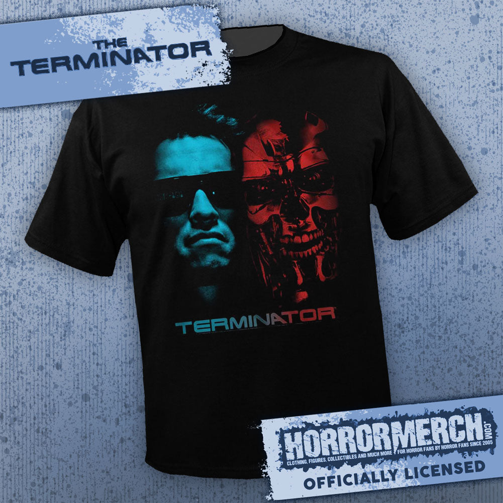Terminator - Red And Blue Mens Shirt
