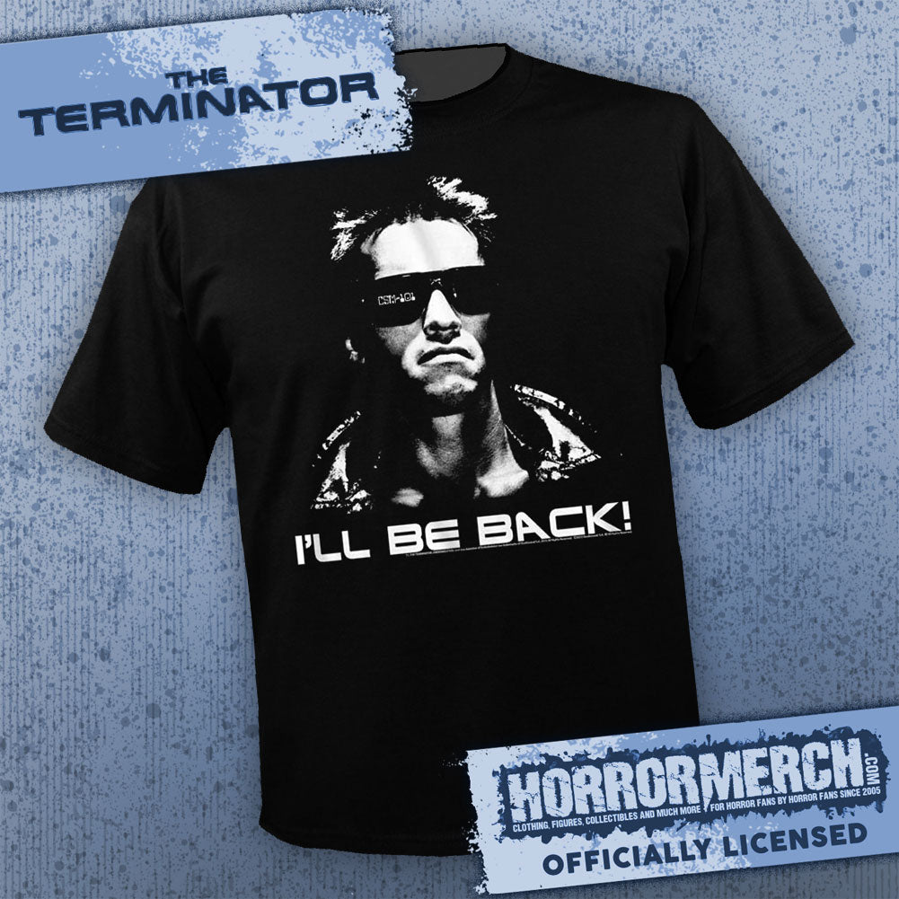 Terminator - I'll Be Back BW Mens Shirt