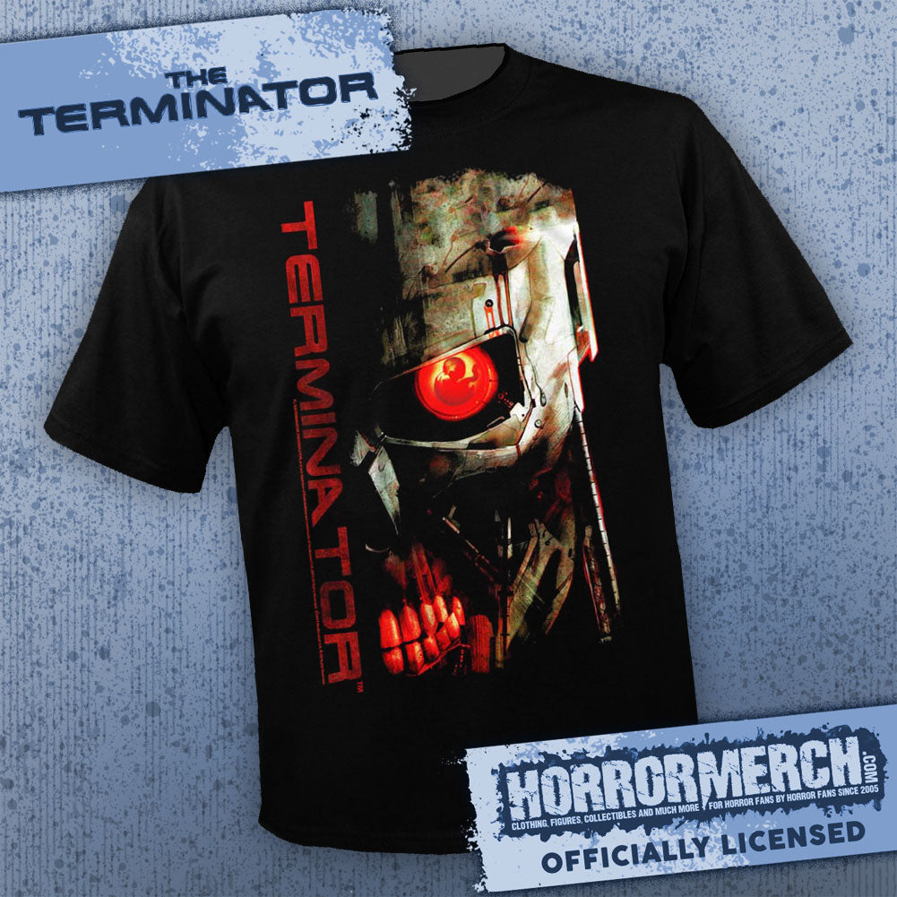 Terminator - Endoskeleton Logo Closeup Mens Shirt