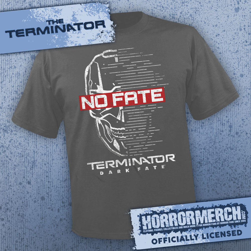 Terminator - No Fate (Charcoal) Mens Shirt