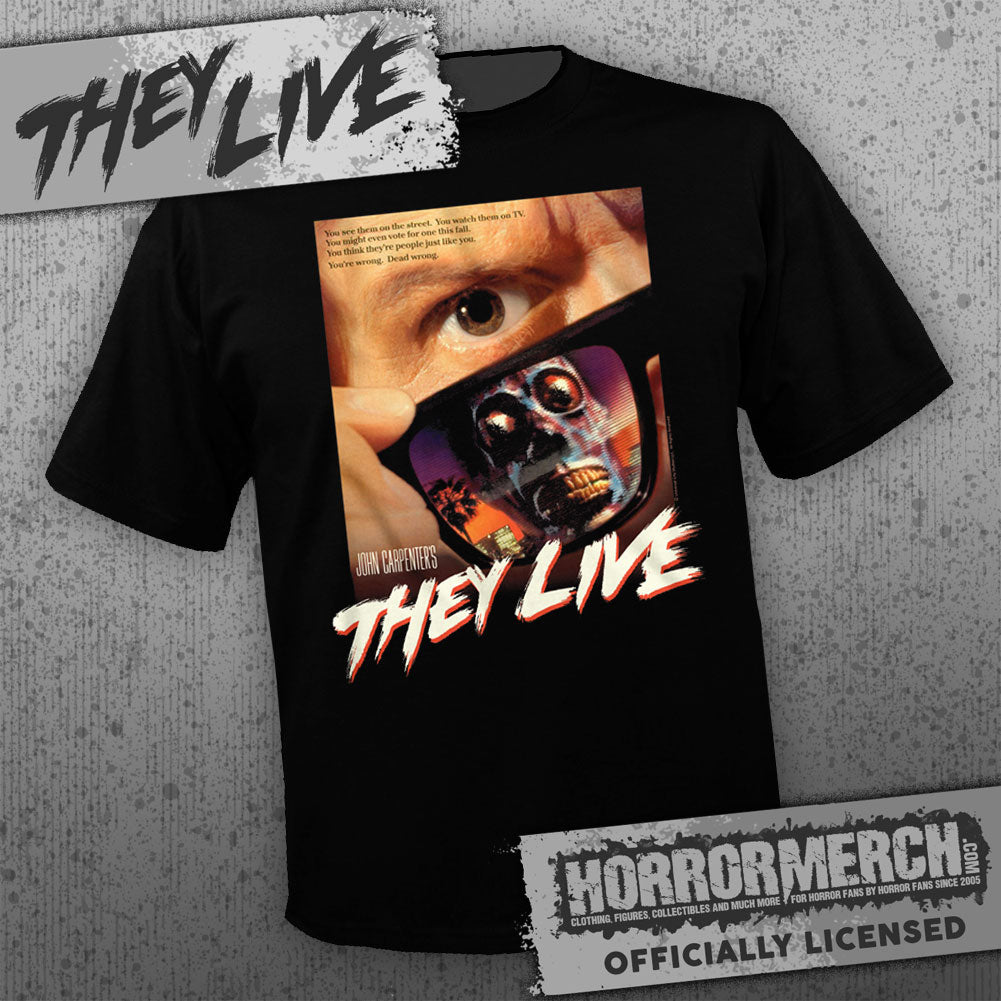 They Live - Poster Mens Shirt