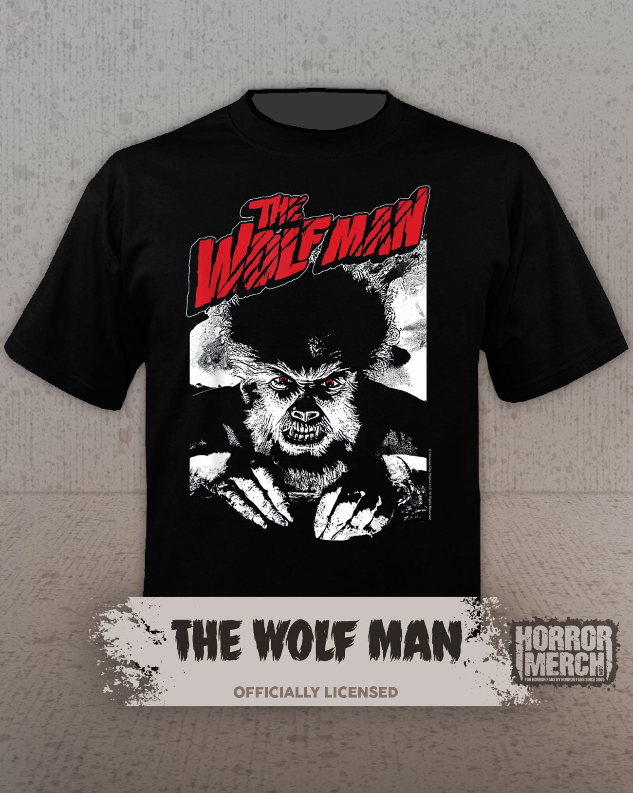 Wolfman - Angry (BW) Womens Shirt