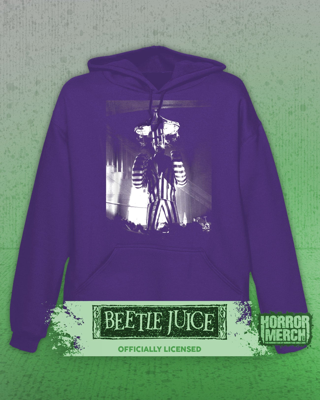 Beetlejuice - Merry-Go-Round Hooded Sweatshirt (Purple)