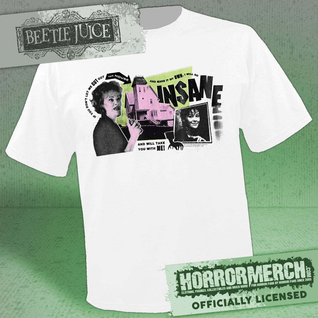 Beetlejuice - Delia Mens Shirt (White)