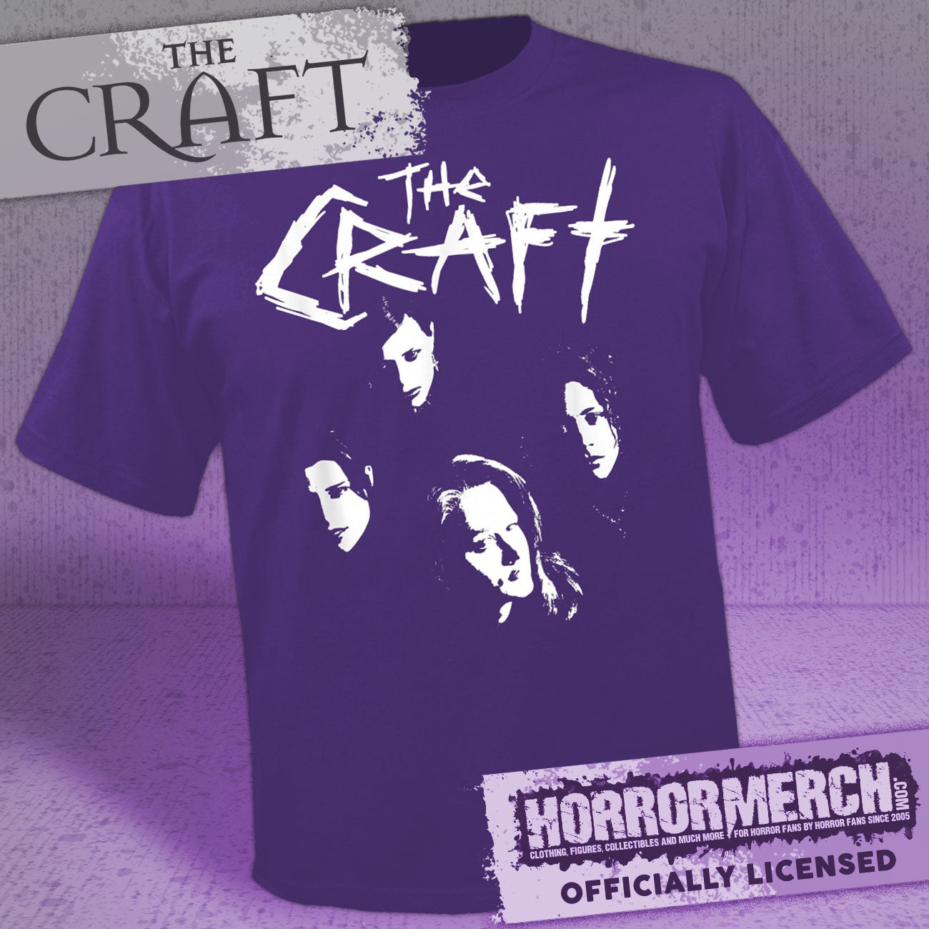Craft - Band Logo (Purple - Front And Back Print) Mens Shirt