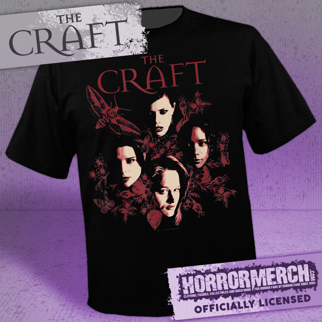 Craft - Moth Collage Womens Shirt