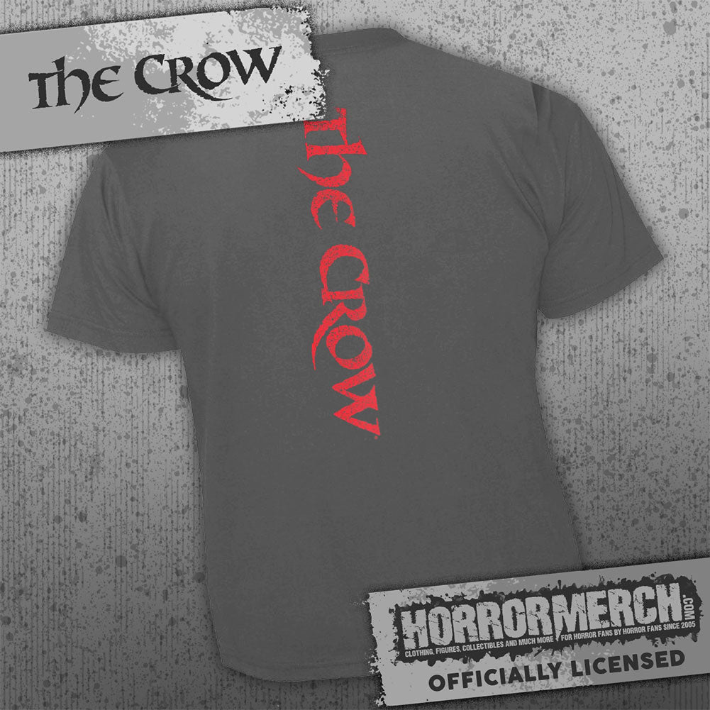 Crow - Close-Up (Gray Front+Back Print) Mens Shirt