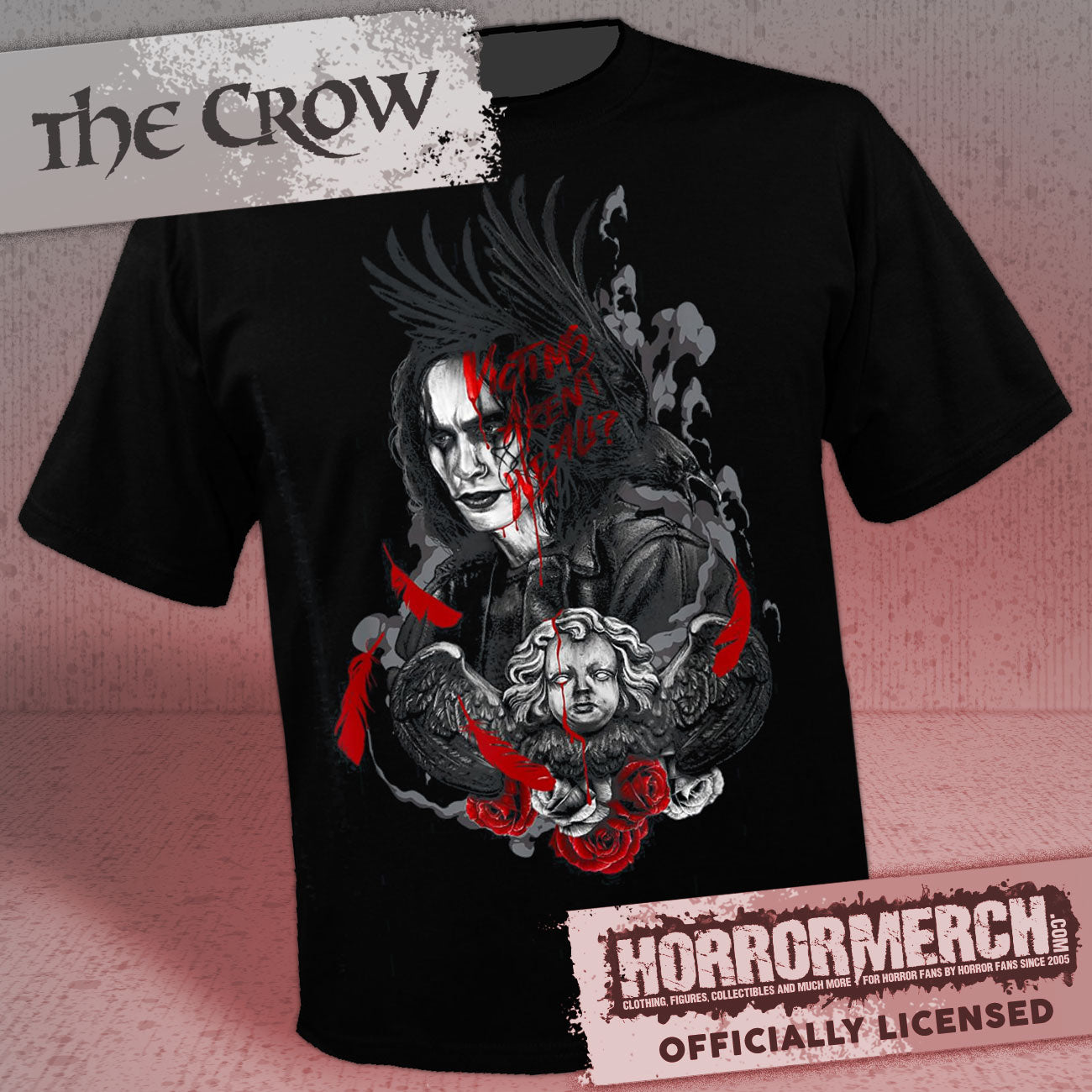 Crow - Victims Aren't We All (Front And Back Print) Womens Shirt