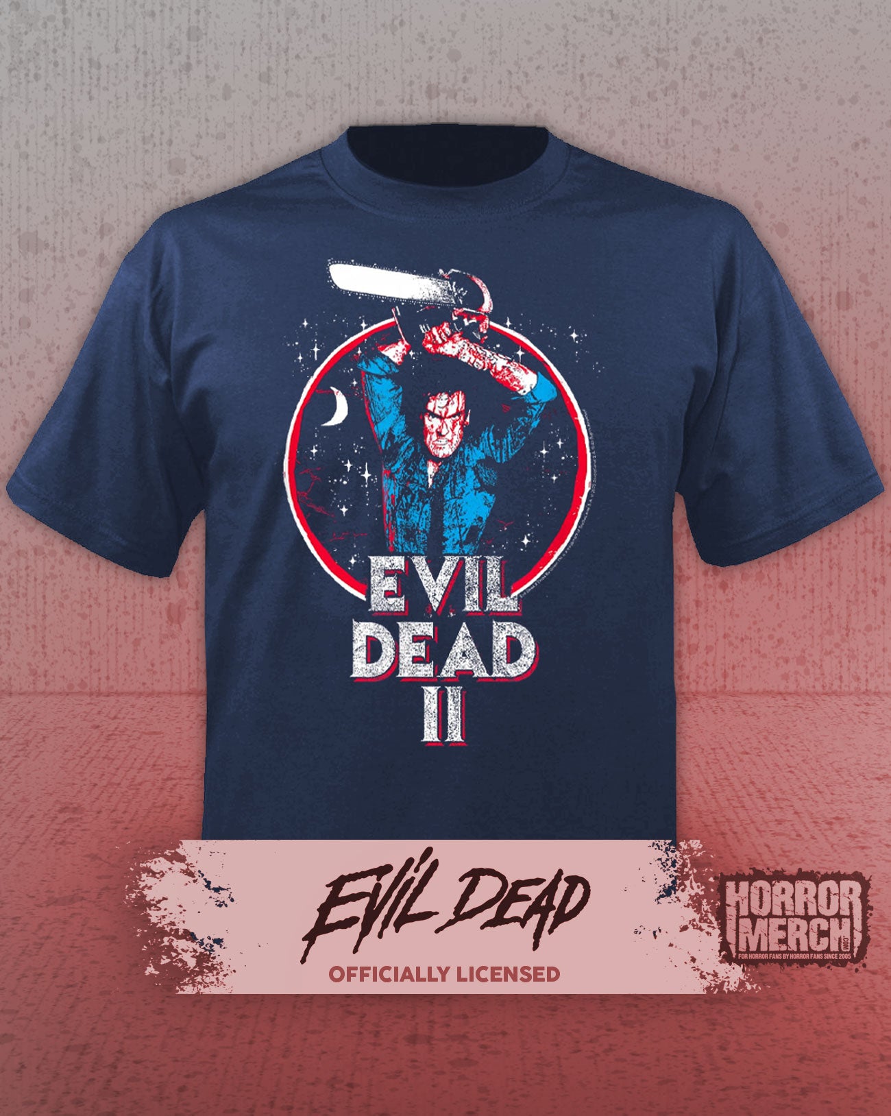Evil Dead - Circle Closeup Womens Shirt (Blue)