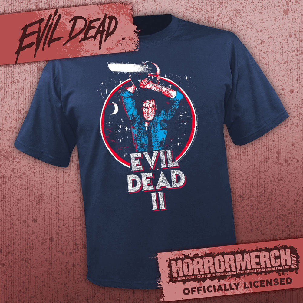 Evil Dead - Circle Closeup (Navy) Womens Shirt