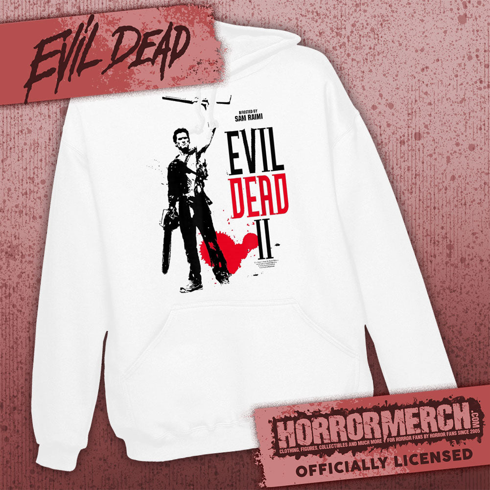 Evil Dead - Blood Drop (White) Hooded Sweatshirt