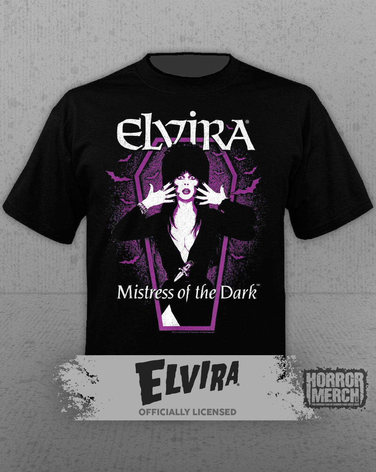 Elvira - Coffin (Purple) Mens Shirt