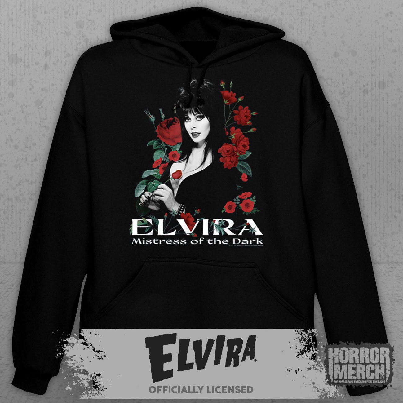 Elvira - Roses Hooded Sweatshirt