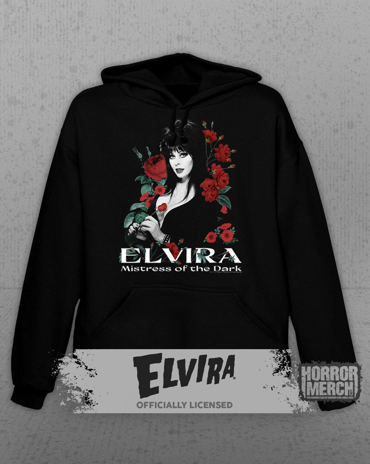 Elvira - Roses Hooded Sweatshirt