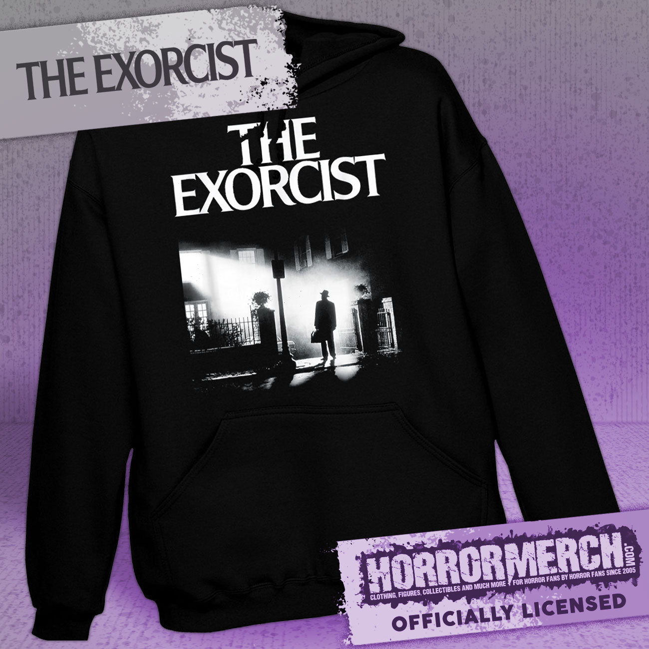 Exorcist - BW Poster Hooded Sweatshirt