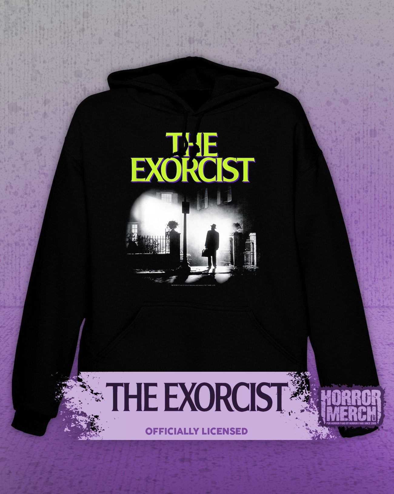 Exorcist - Poster (Green Logo) Hooded Sweatshirt