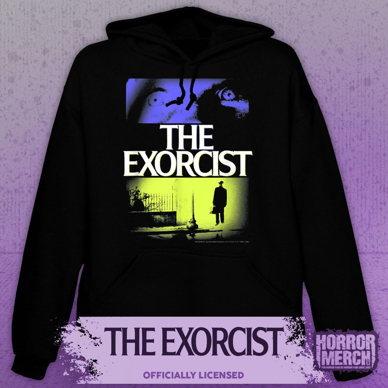 Exorcist - Poster (Split Logo) Hooded Sweatshirt