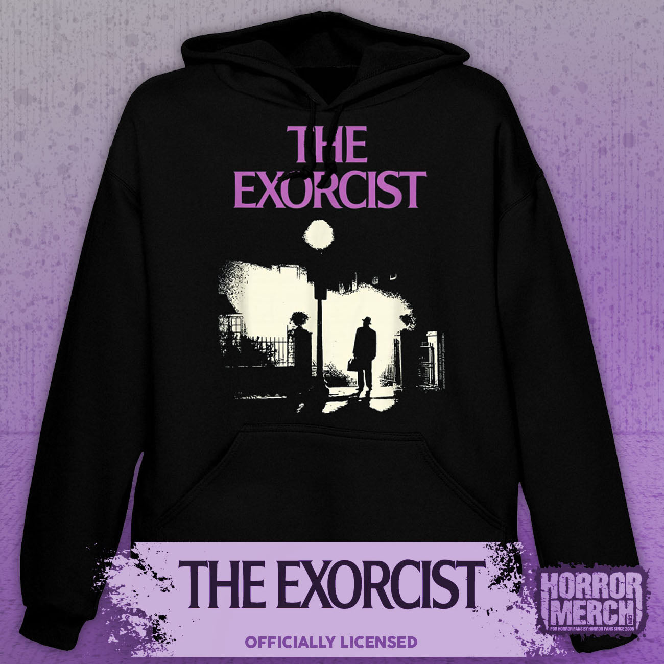 Exorcist - Poster (Pink Logo) Hooded Sweatshirt