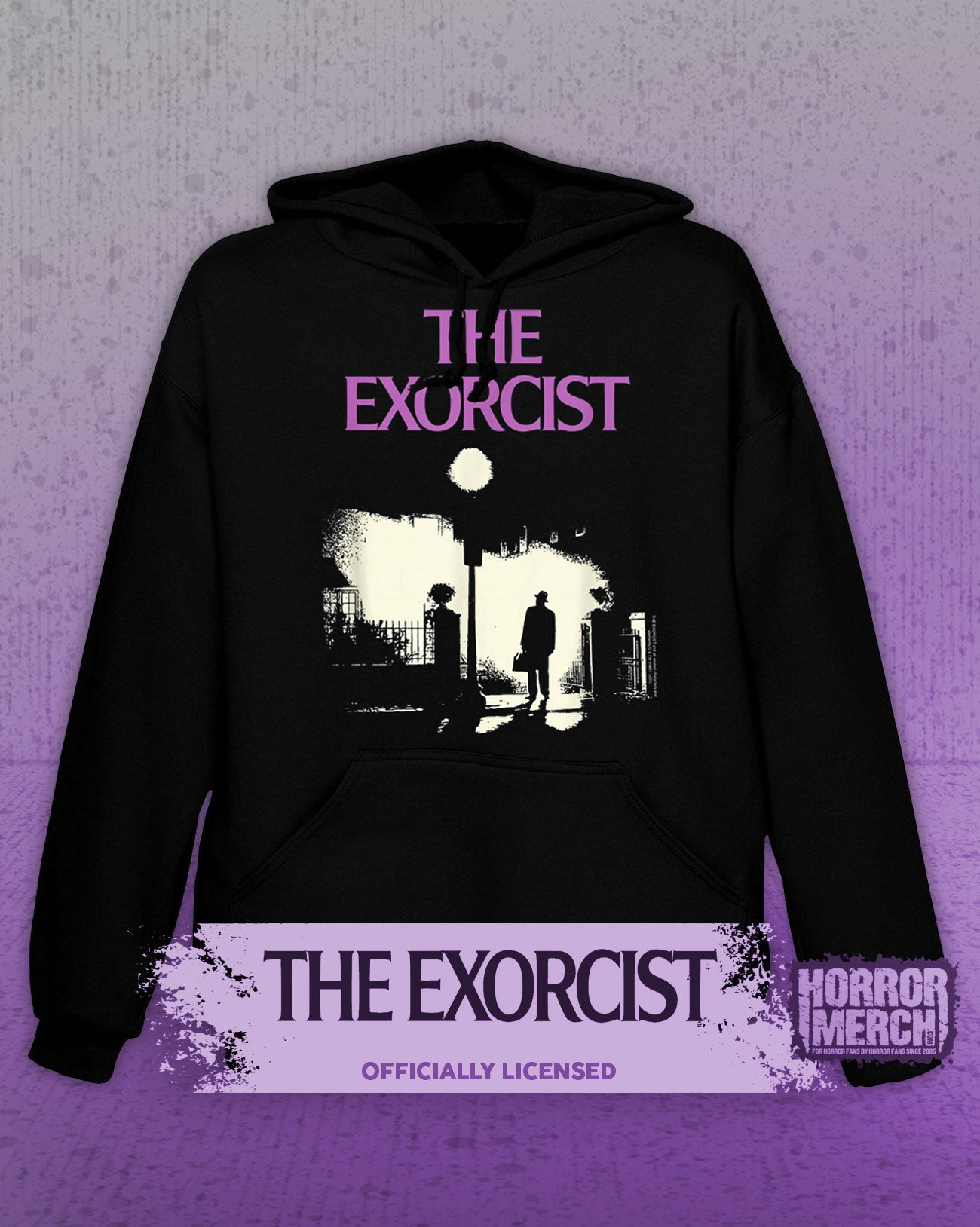 Exorcist - Poster (Pink Logo) Hooded Sweatshirt