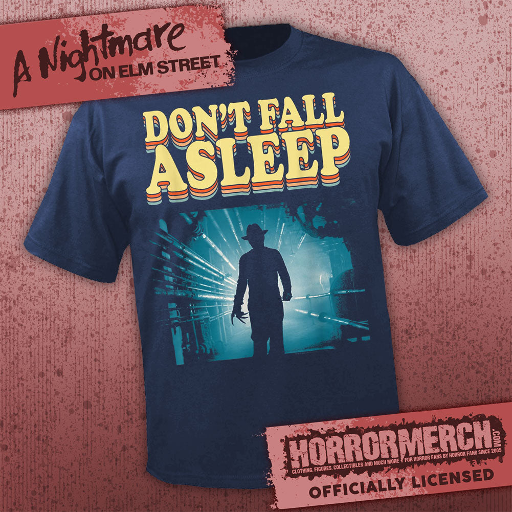 Nightmare On Elm Street - Dont Fall Asleep (Boiler Room - Navy) Mens Shirt
