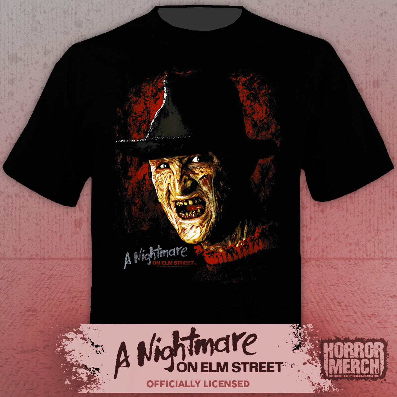 Nightmare On Elm Street - Close-Up (Laugh) Mens Shirt