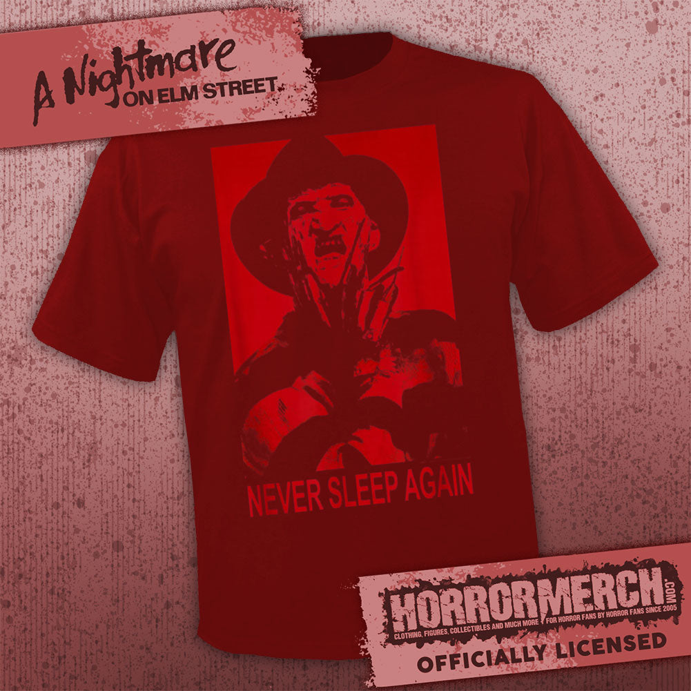 Nightmare On Elm Street - Never Sleep Again (Red) Mens Shirt