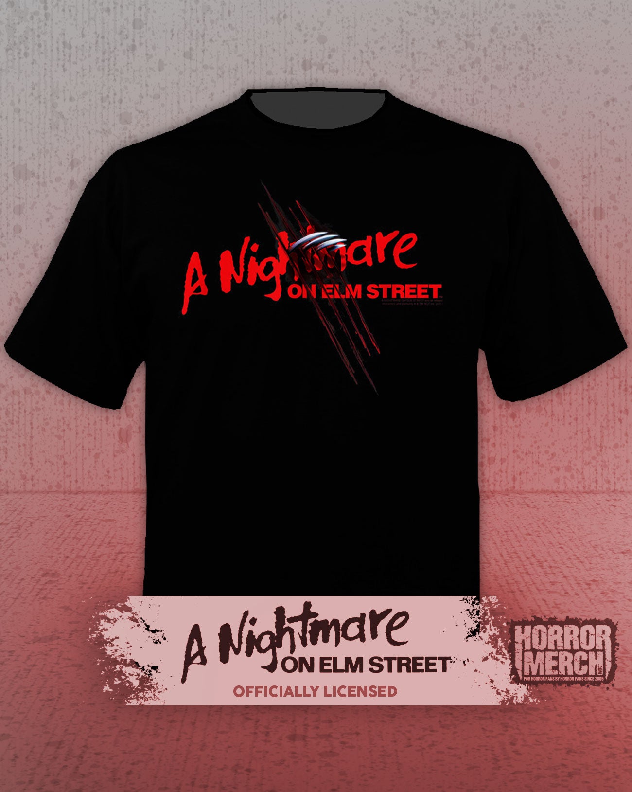 Nightmare On Elm Street - Slash Logo Mens Shirt