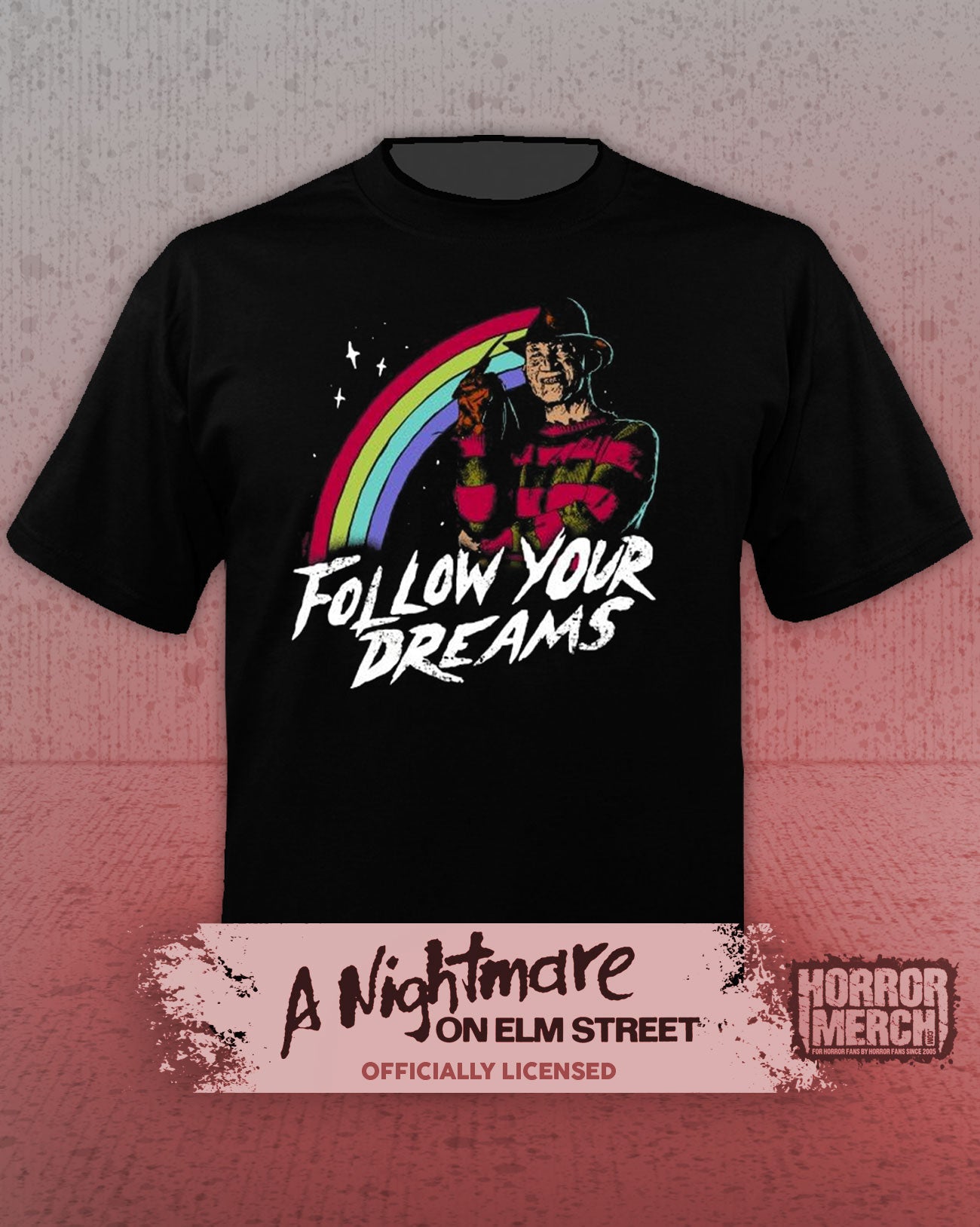 Nightmare On Elm Street - Follow Your Dreams (Smile) Mens Shirt