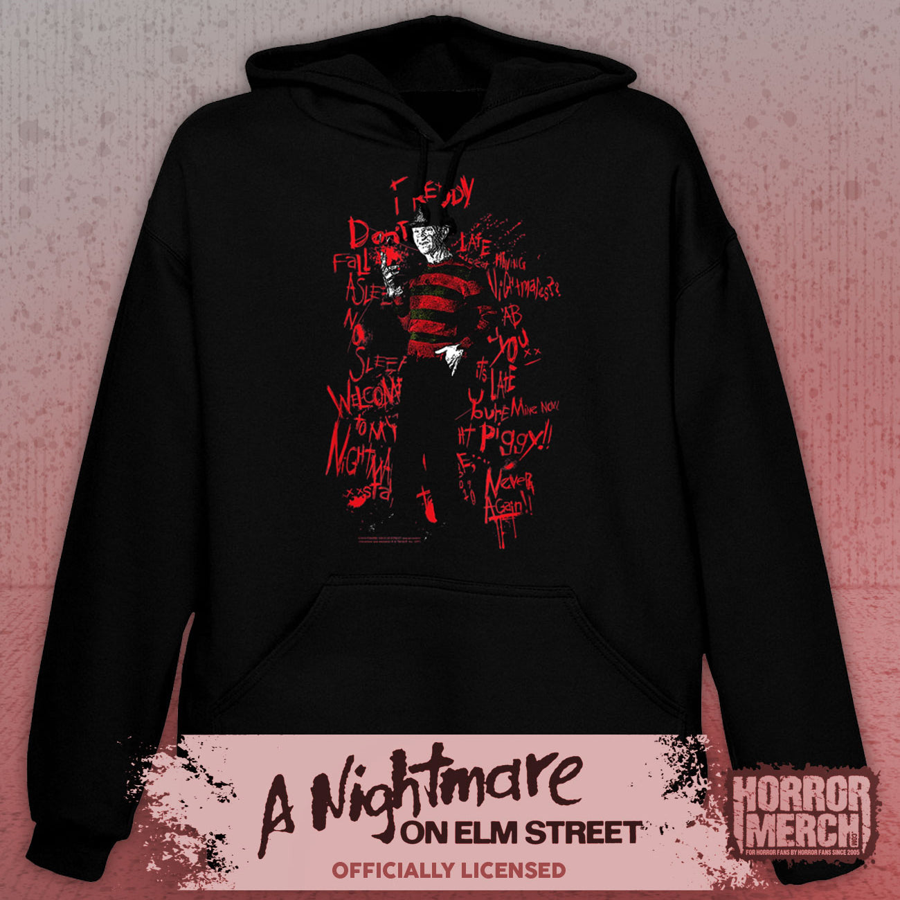 Nightmare On Elm Street - Scribble Hooded Sweatshirt