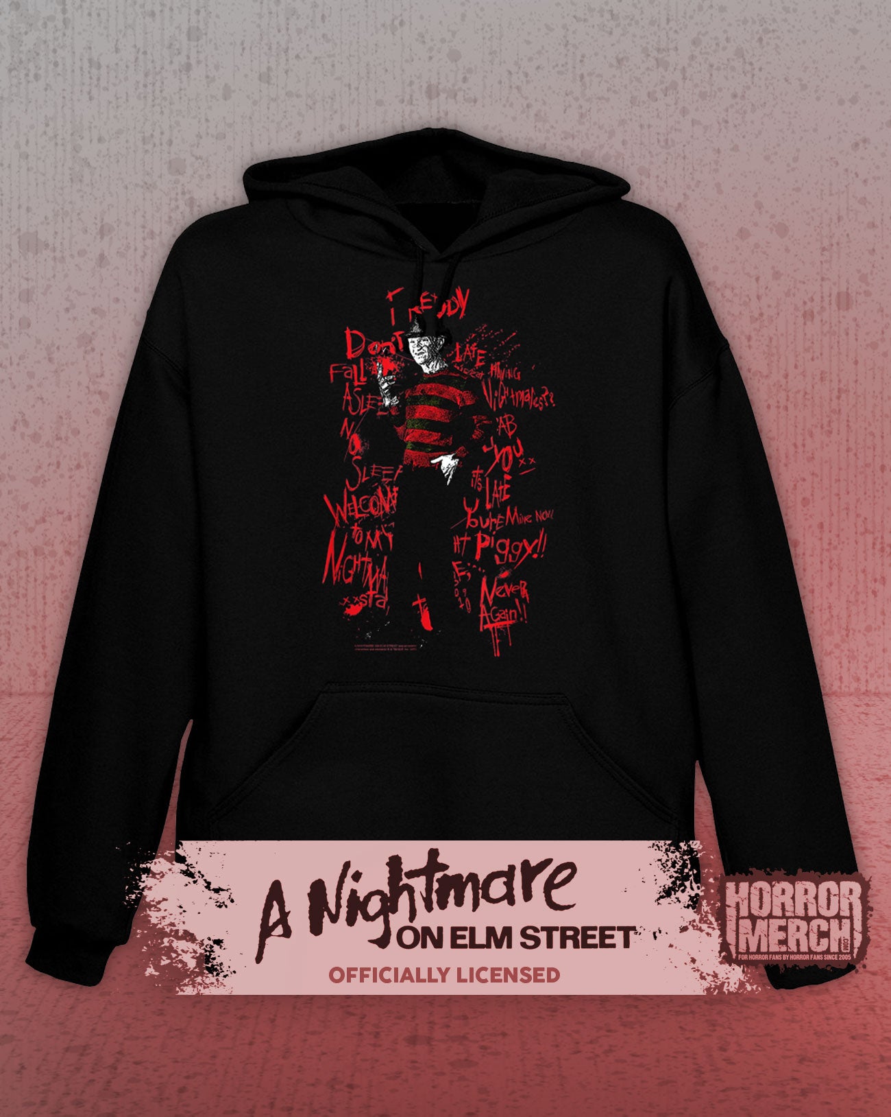 Nightmare On Elm Street - Scribble Hooded Sweatshirt