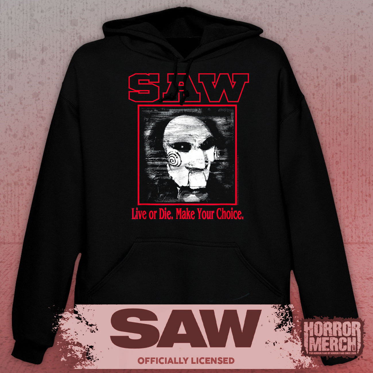 Saw - Live Or Die (Photo) Horror Hooded Sweatshirt