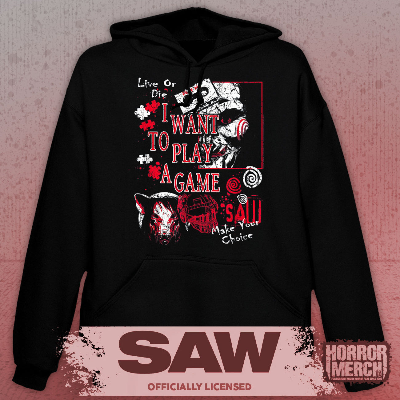 Saw - Make Your Choice Horror Hooded Sweatshirt