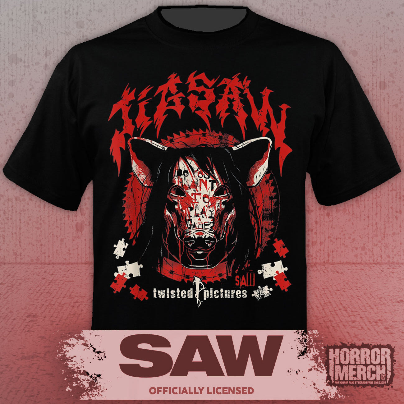 Saw - Jigsaw (Twisted Pictures) Horror Women's T-Shirt