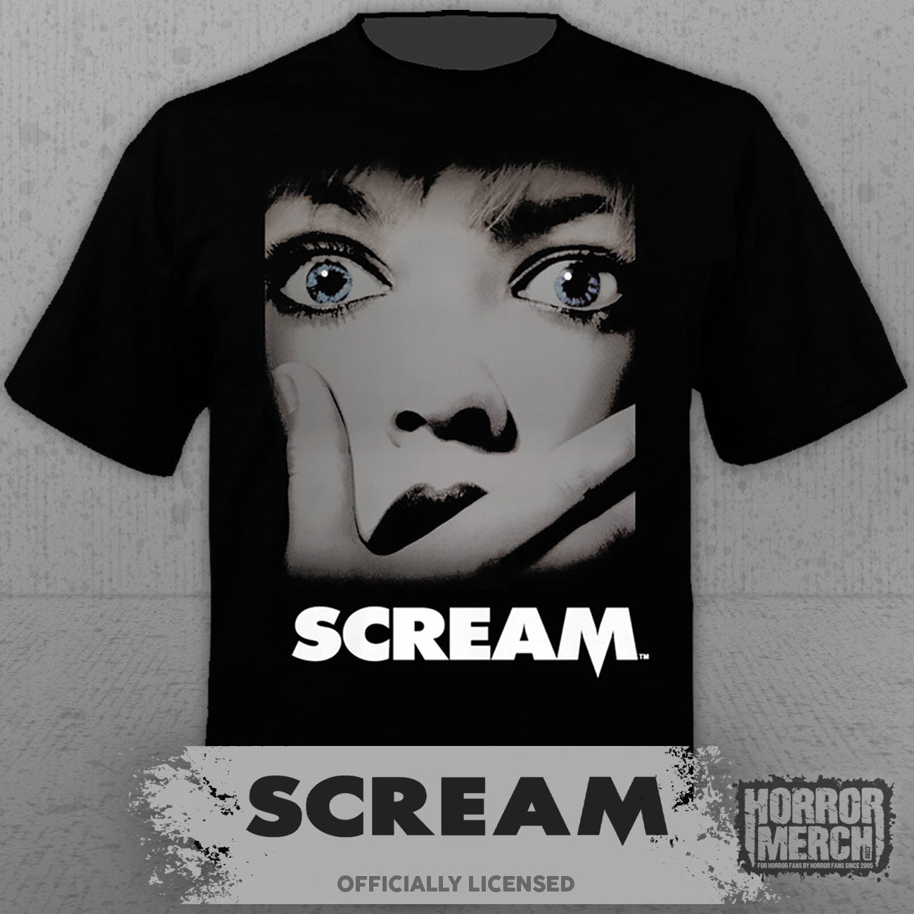 Scream - Poster (BW) Mens Shirt