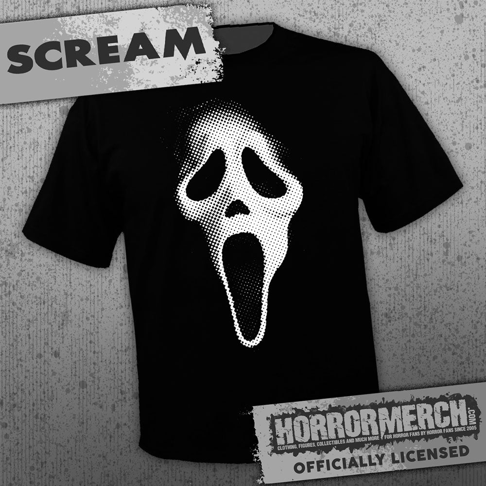 Scream - Mask (Halftones) Mens Shirt