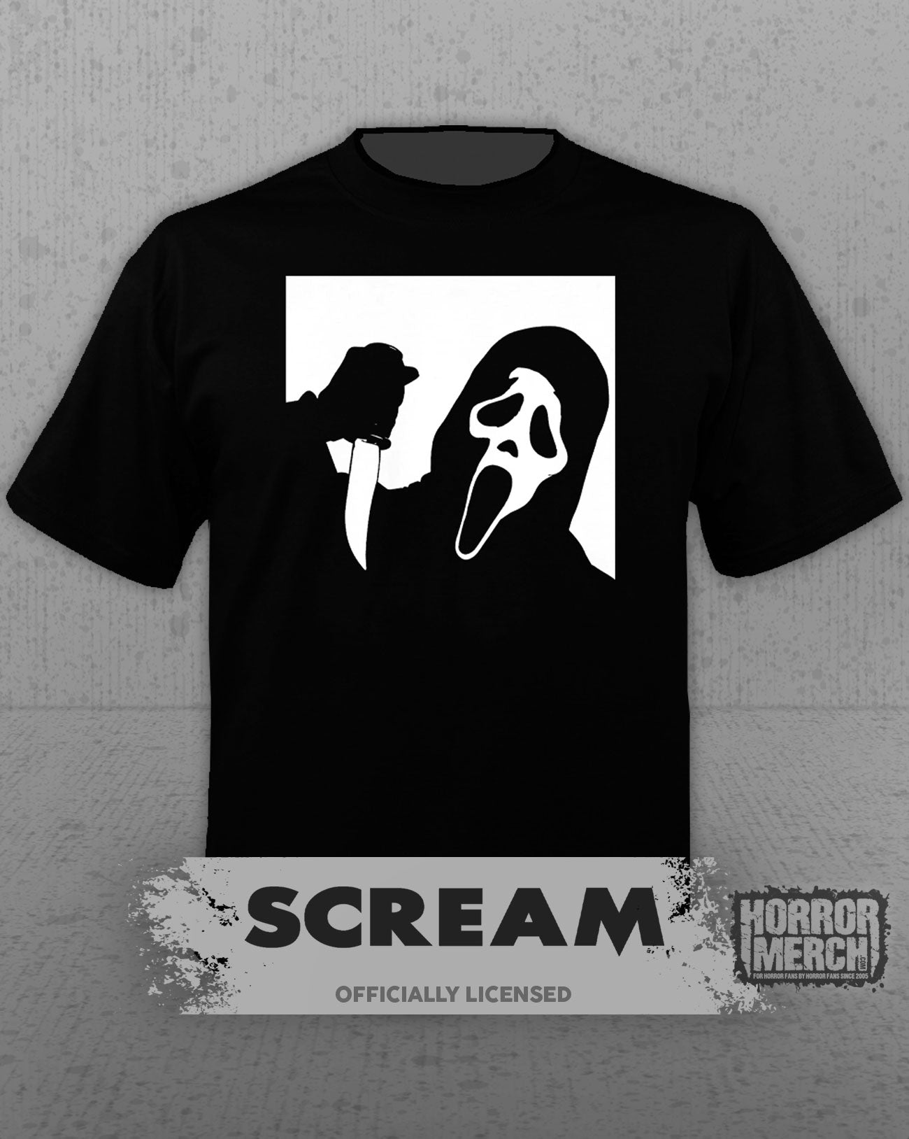Scream - Poster (BW) Mens Shirt