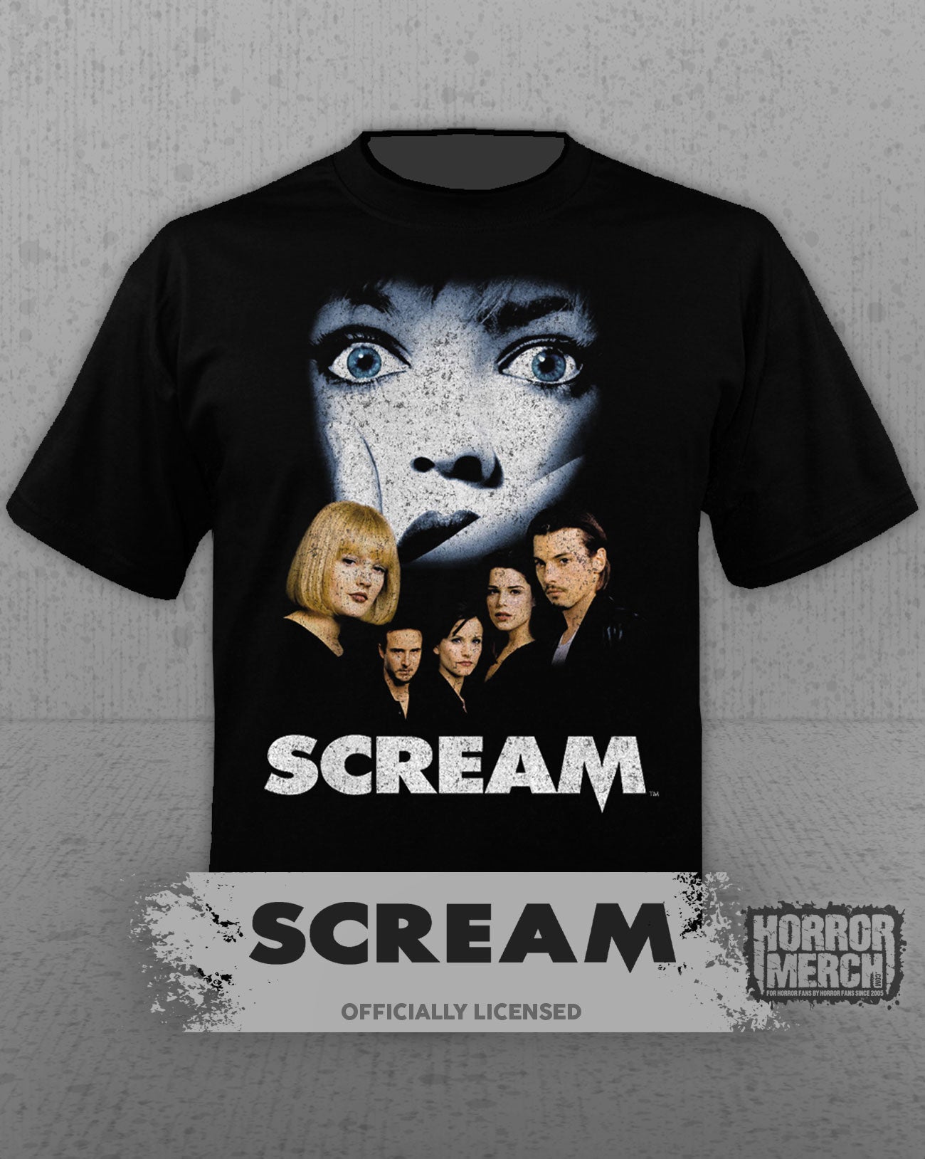 Scream - Cast Poster Mens Shirt