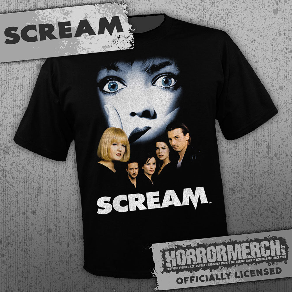 Scream - Cast Poster Mens Shirt