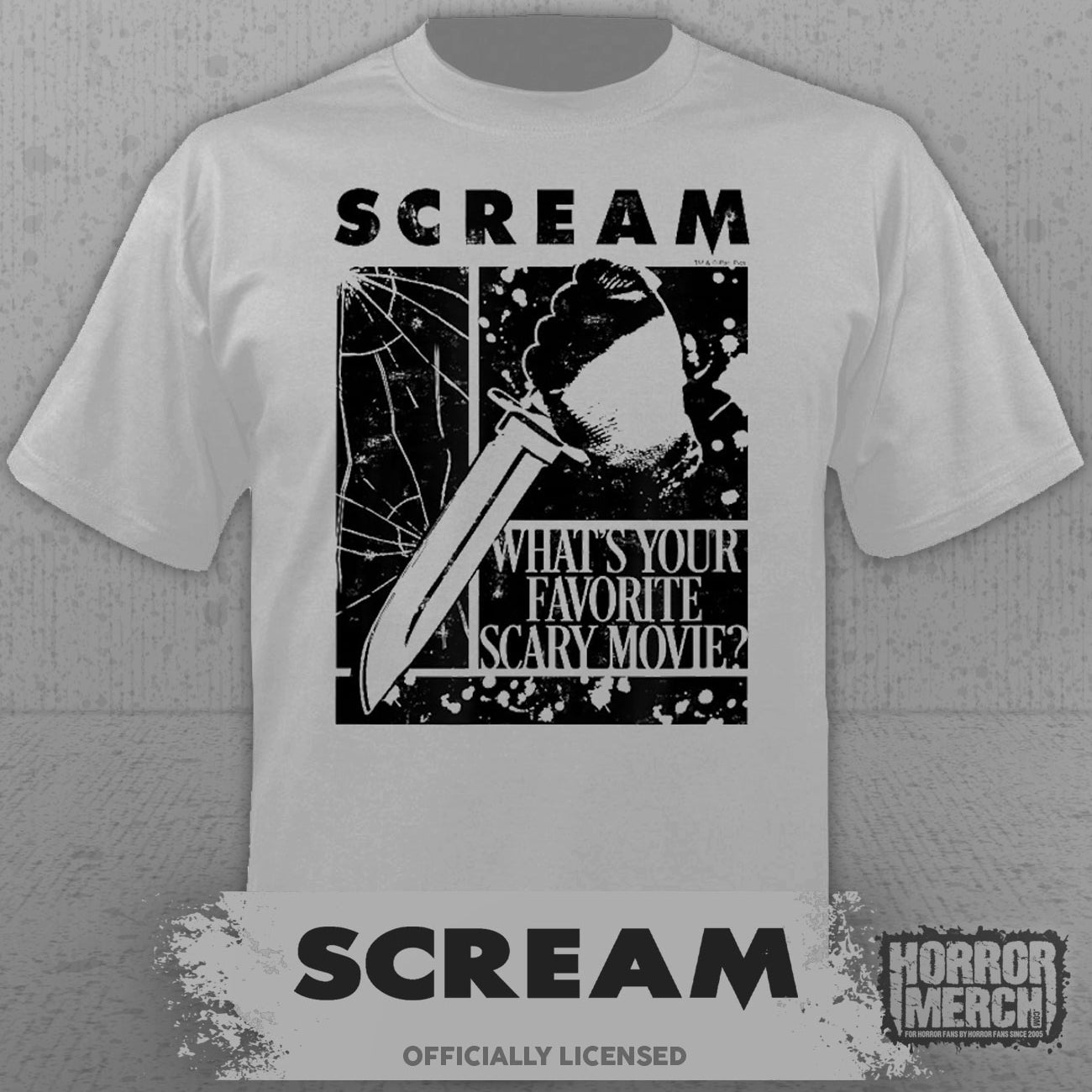 Scream - Broken Glass Women's T-Shirt (Gray)