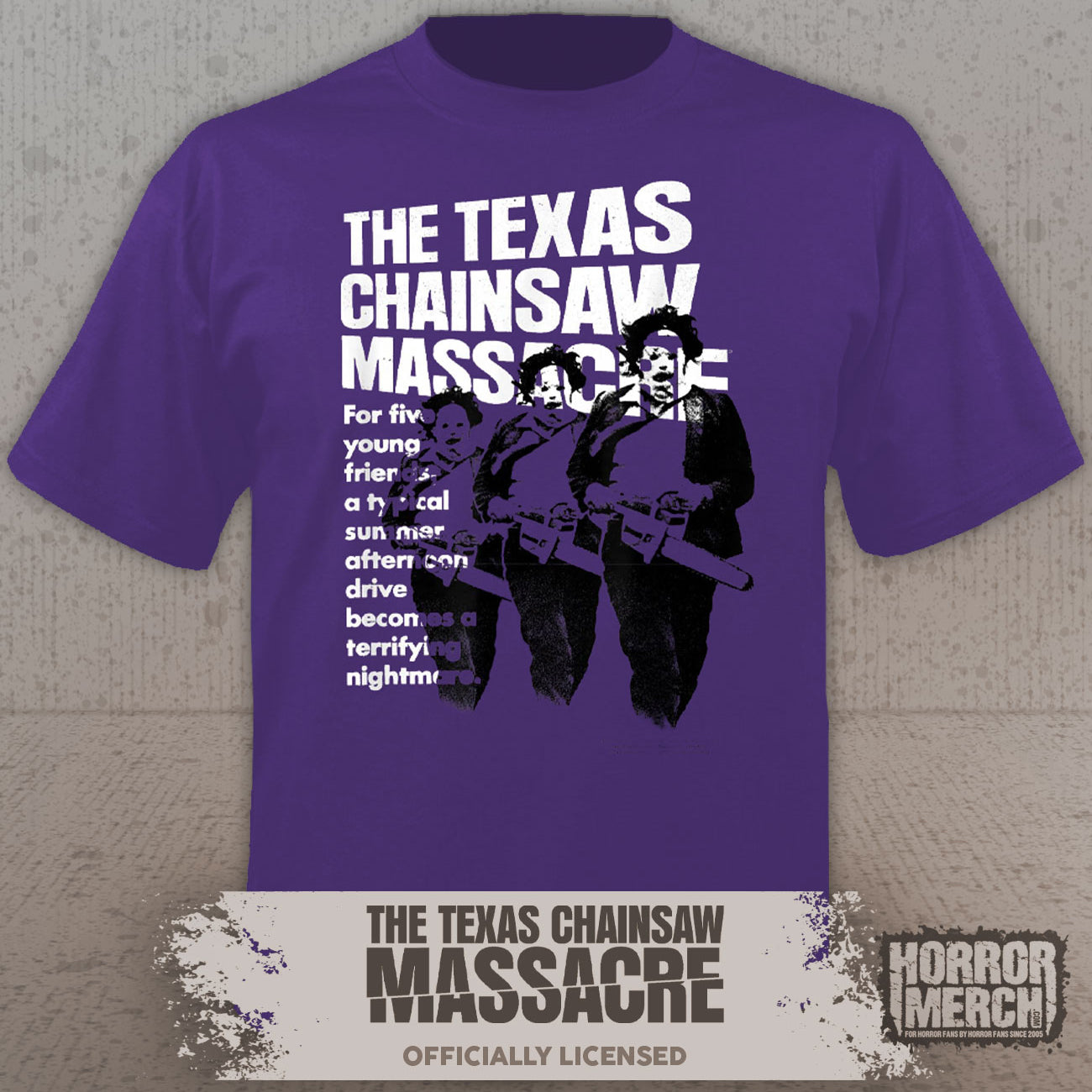 Texas Chainsaw Massacre - Running Womens Shirt (Purple)