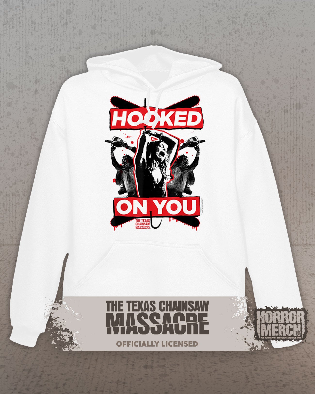 Texas Chainsaw Massacre - Hooked On You Hooded Sweatshirt (White)