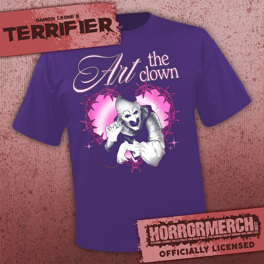 Terrifier - Heart (Purple) Mens Shirt