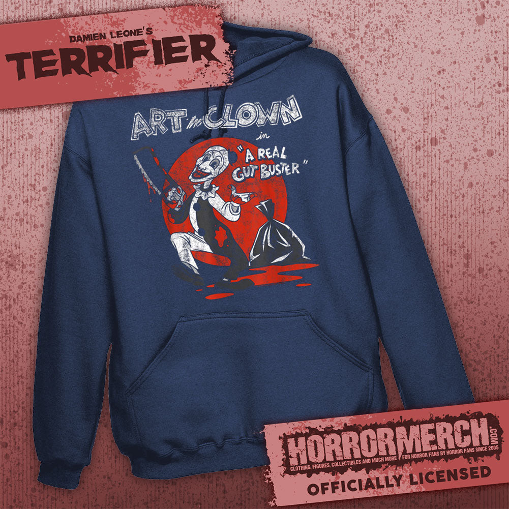 Terrifier - Gut Buster (Blue) Hooded Sweatshirt