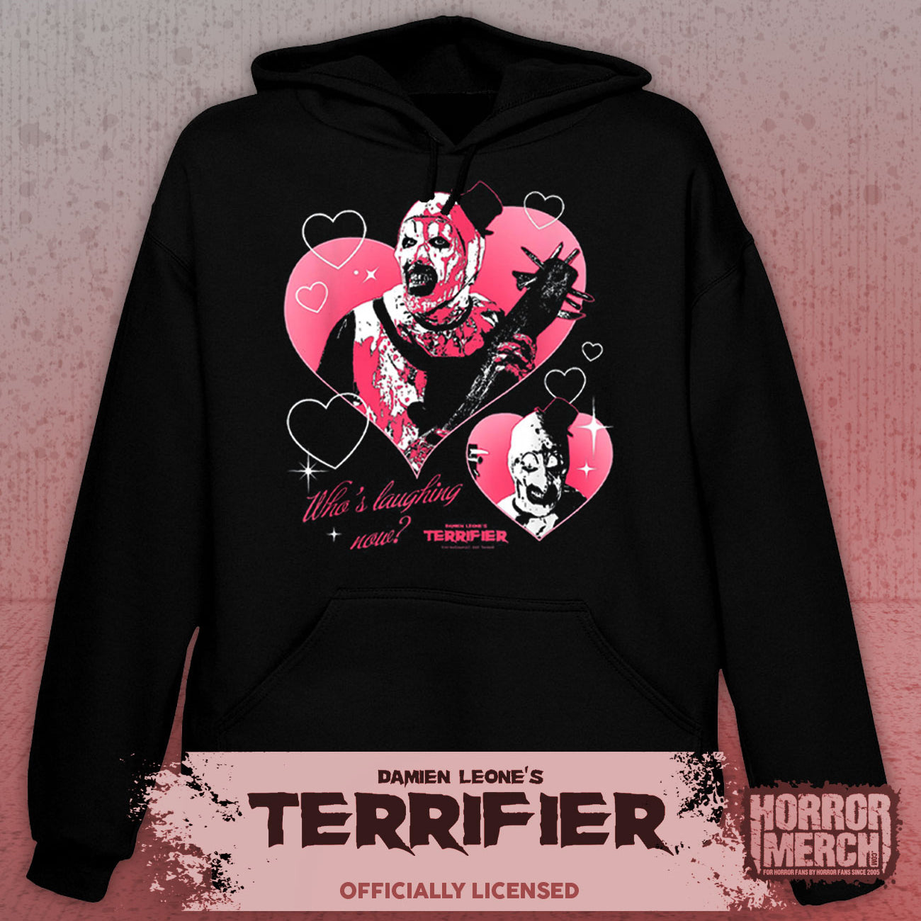 Terrifier - Hearts Collage Hooded Sweatshirt
