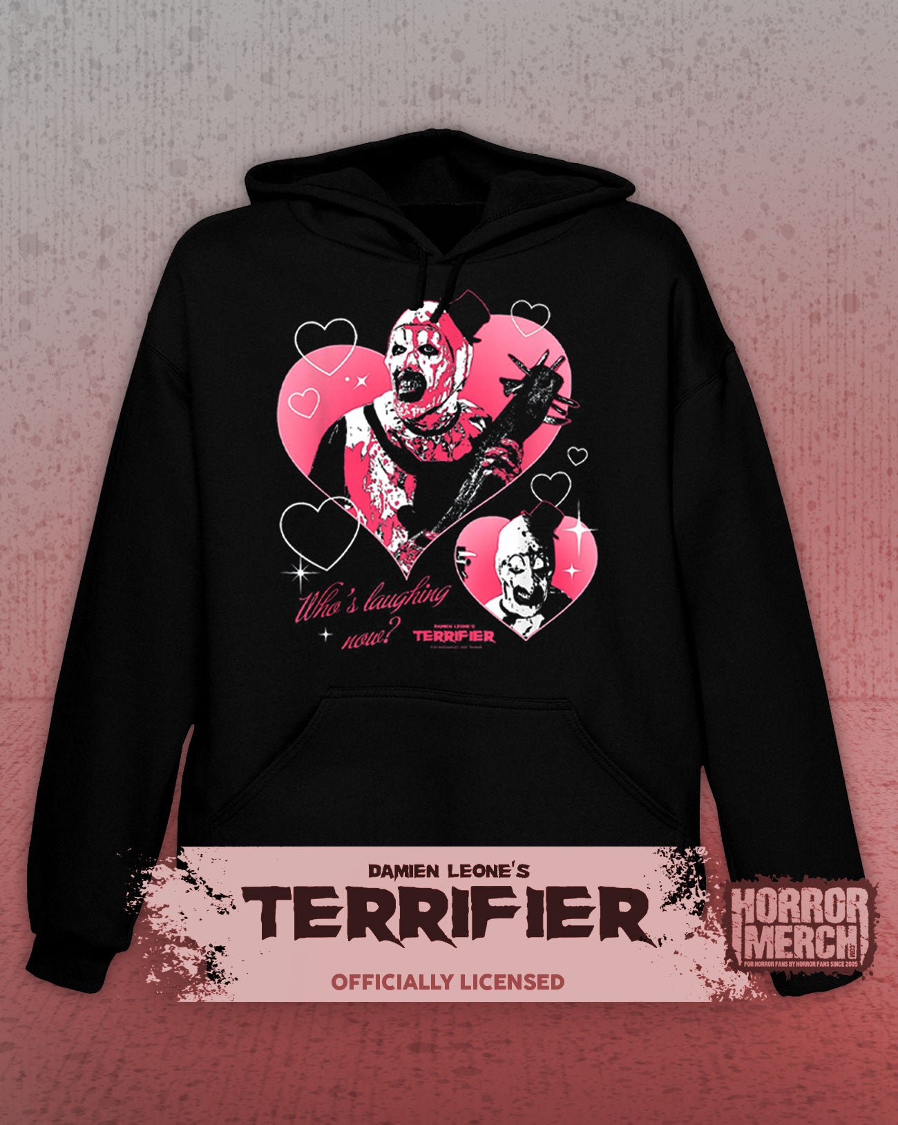 Terrifier - Hearts Collage Hooded Sweatshirt