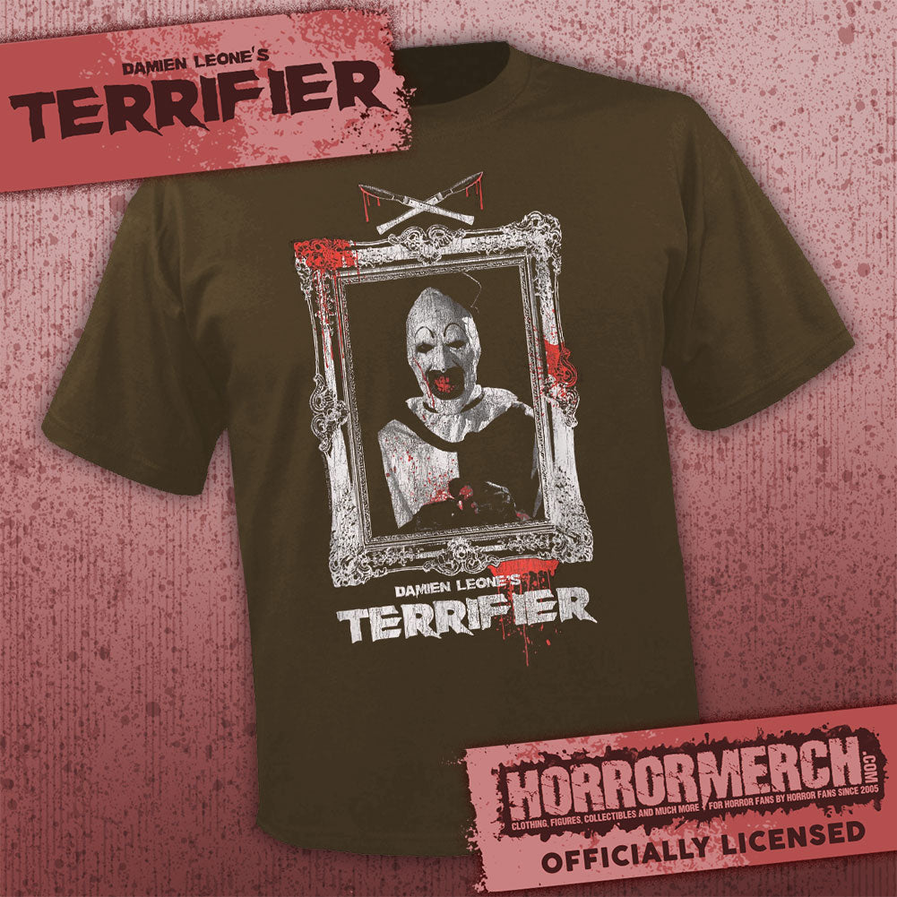 Terrifier - Portrait (Brown) Mens Shirt