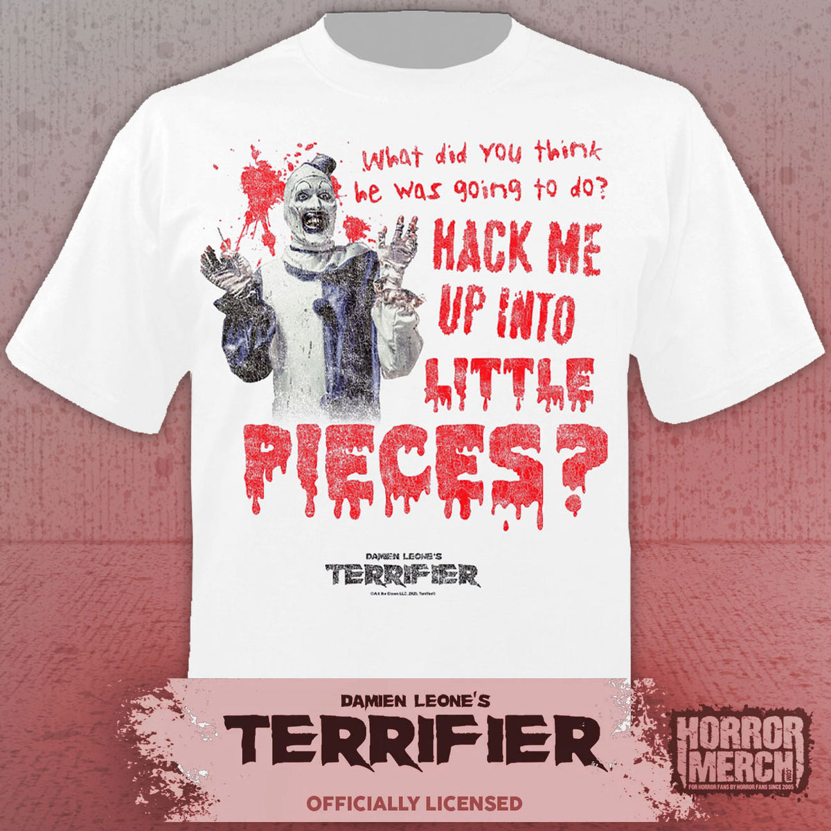 Terrifier - Little Pieces Men's T-Shirt (White)
