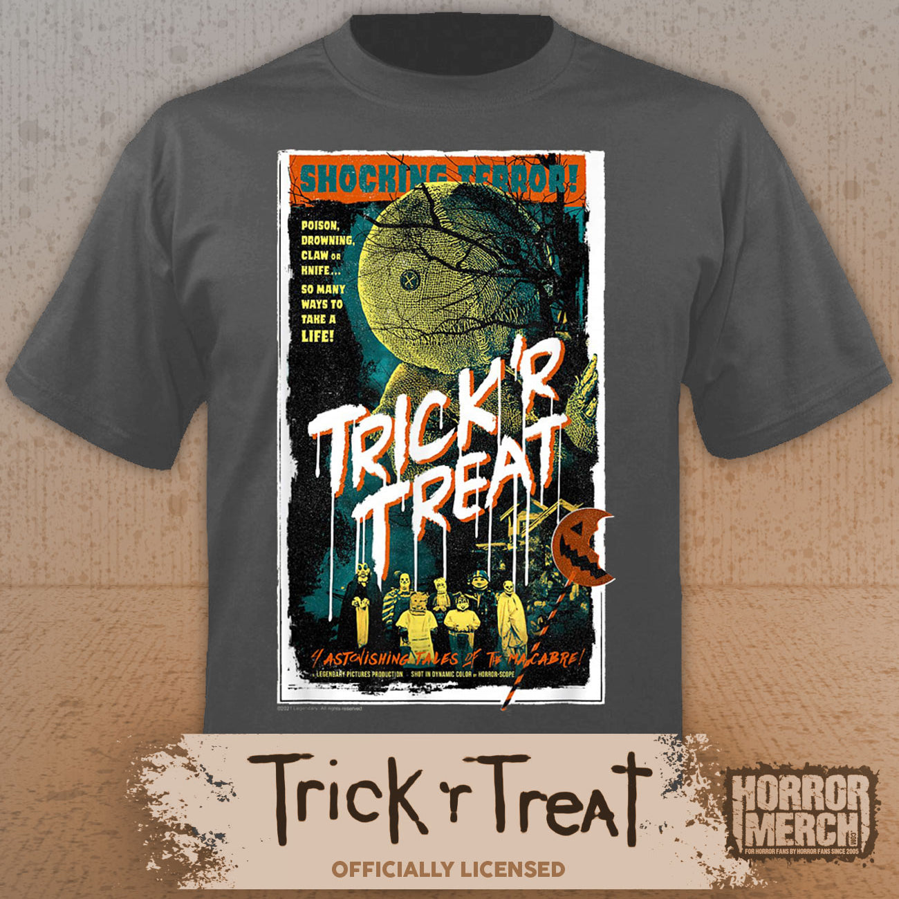 Trick R Treat - Lollipop Womens Shirt (Gray)