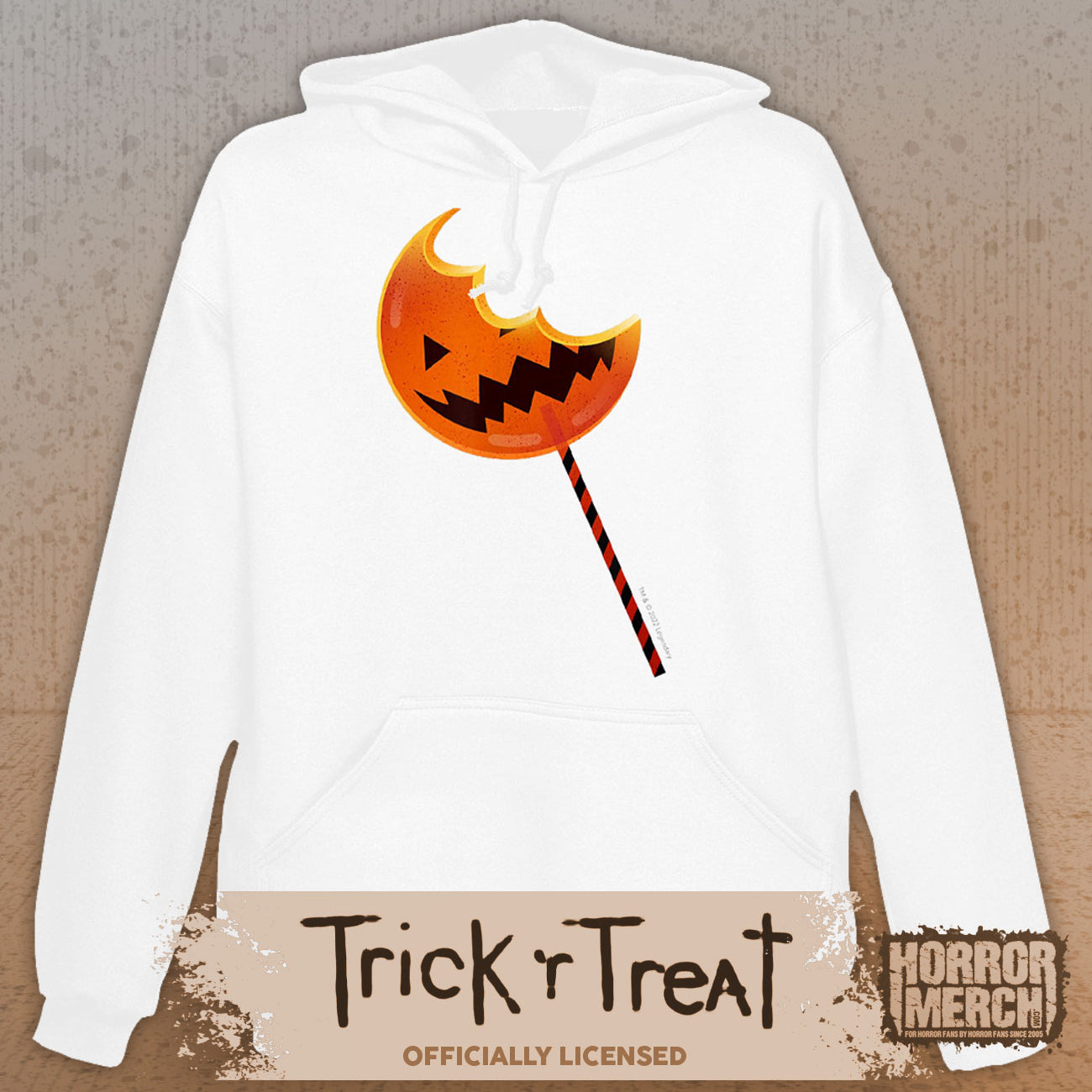 Trick R Treat - Lollipop Hooded Sweatshirt (White)